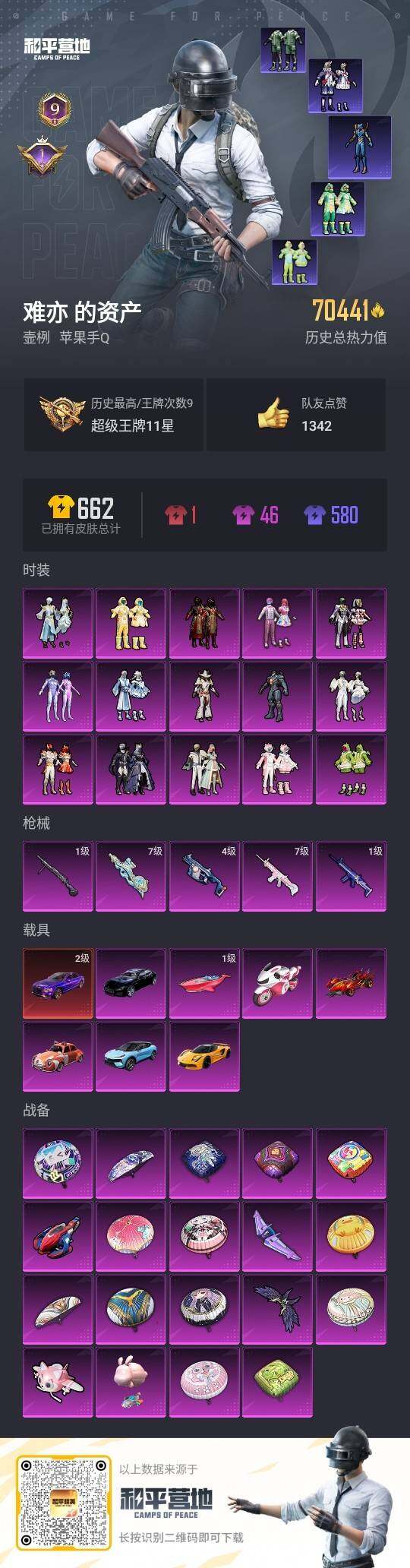 HPLE3328592和平精英账号详情图3