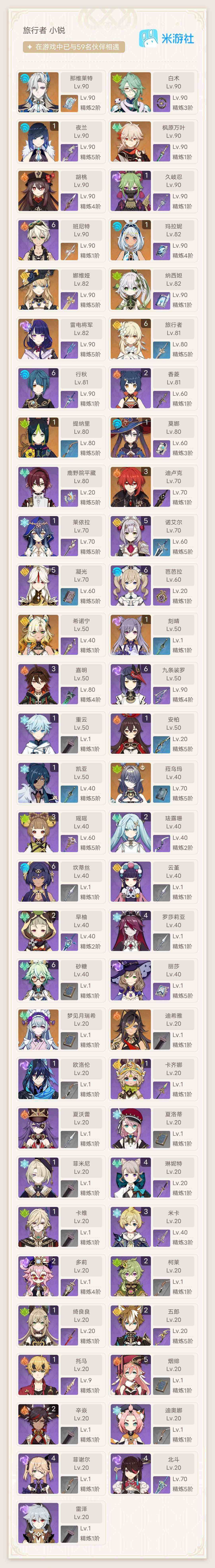YSEY311624原神账号详情图5