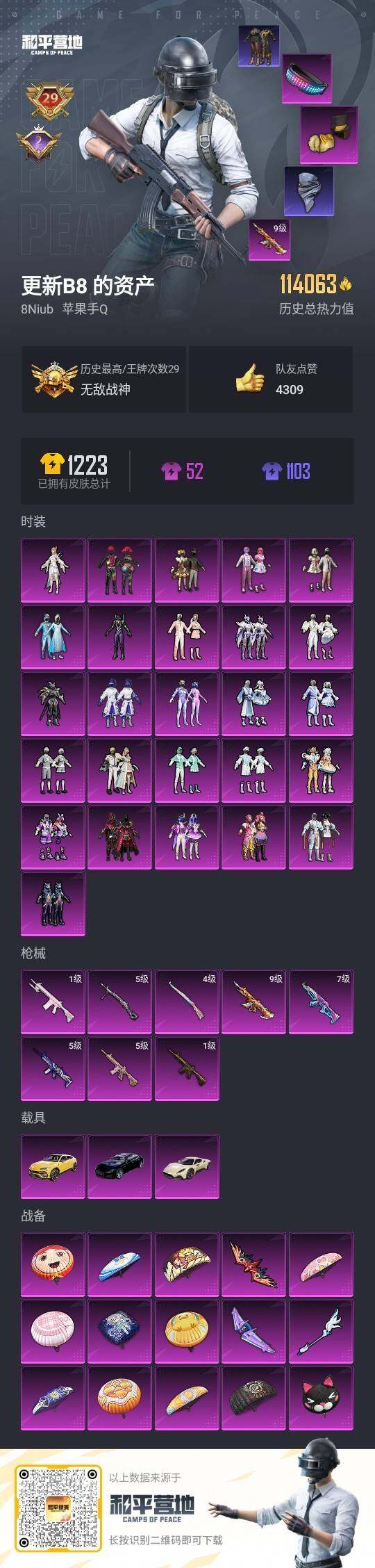 HPLE3328562和平精英账号详情图3