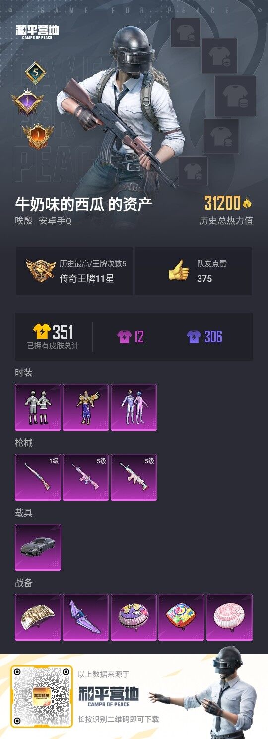 HPLE3328685和平精英账号详情图3 HPLE3328685和平精英账号详情图3