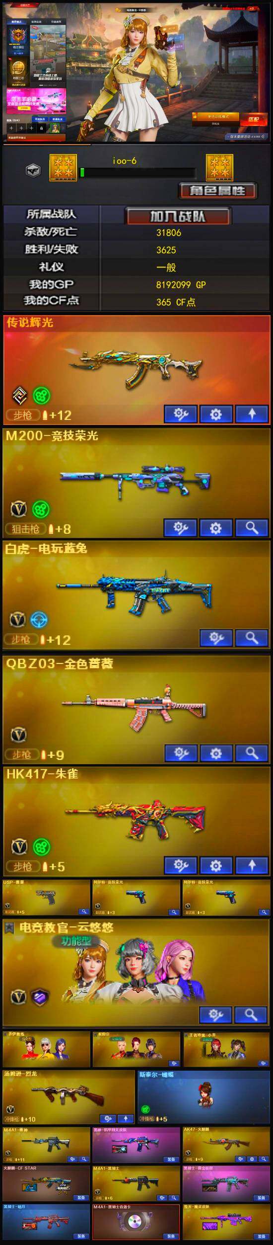 CFLX329383穿越火线账号详情图3