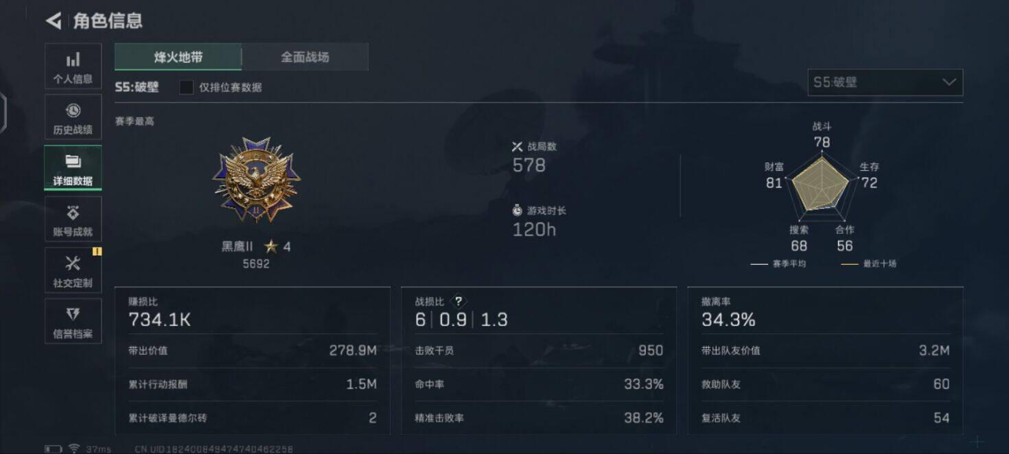 SJZEY330539三角洲行动账号详情图4