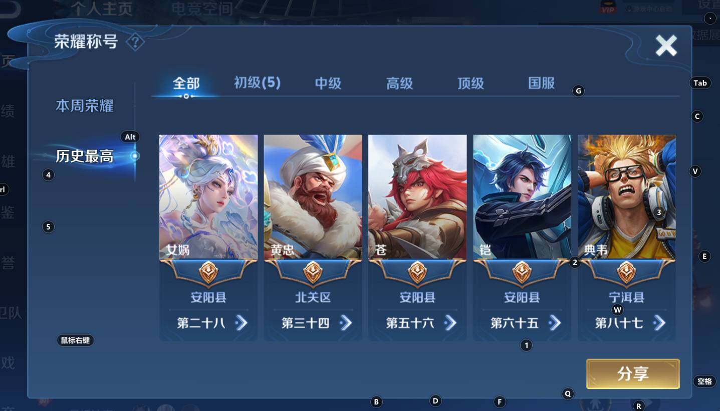 WZCMW3275474王者荣耀账号详情图4