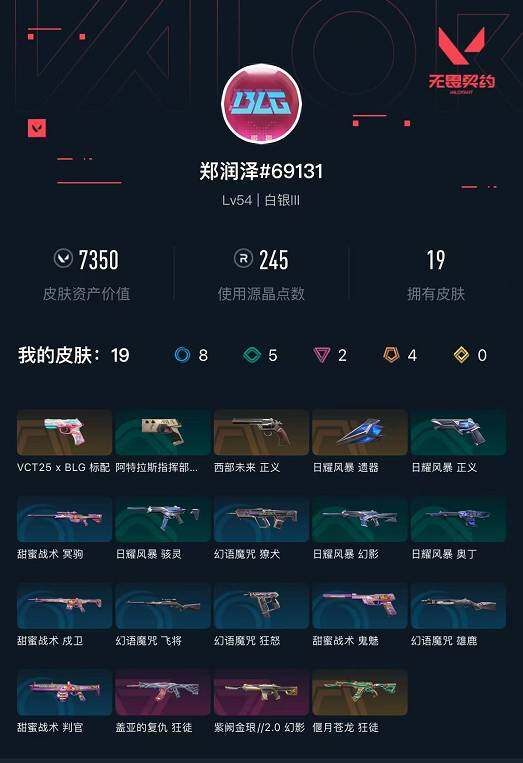 WWQXL312793无畏契约账号详情图3