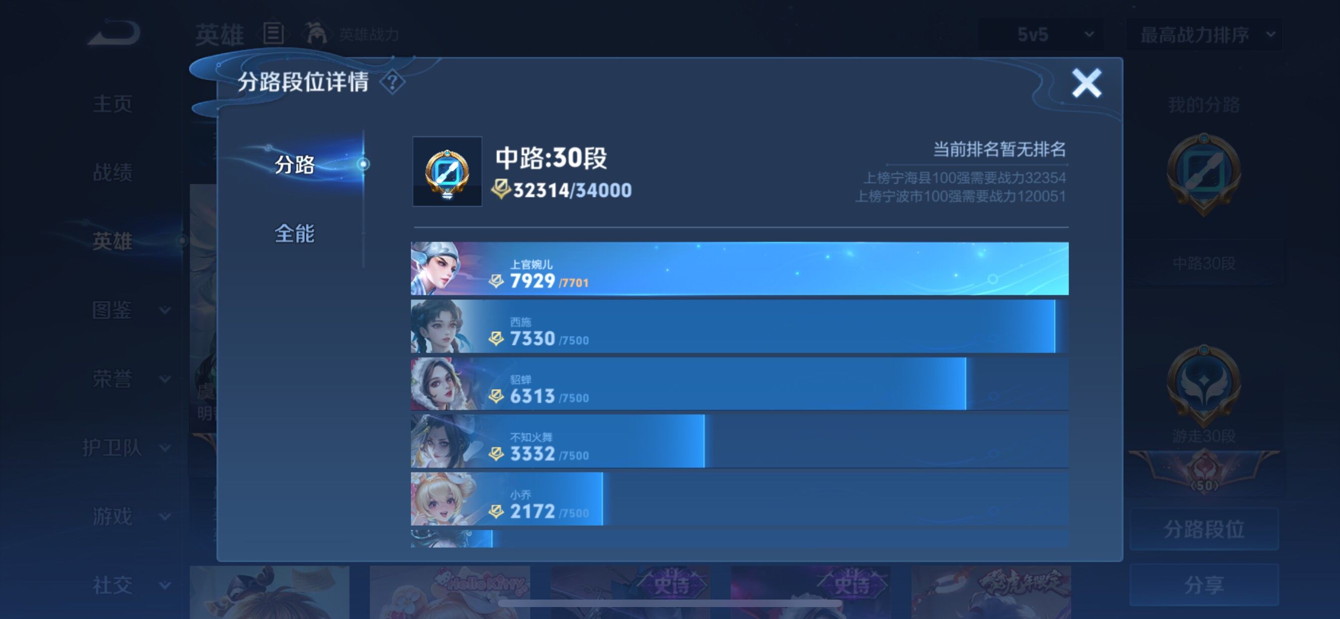 WZCMY3276286王者荣耀账号详情图5 WZCMY3276286王者荣耀账号详情图5