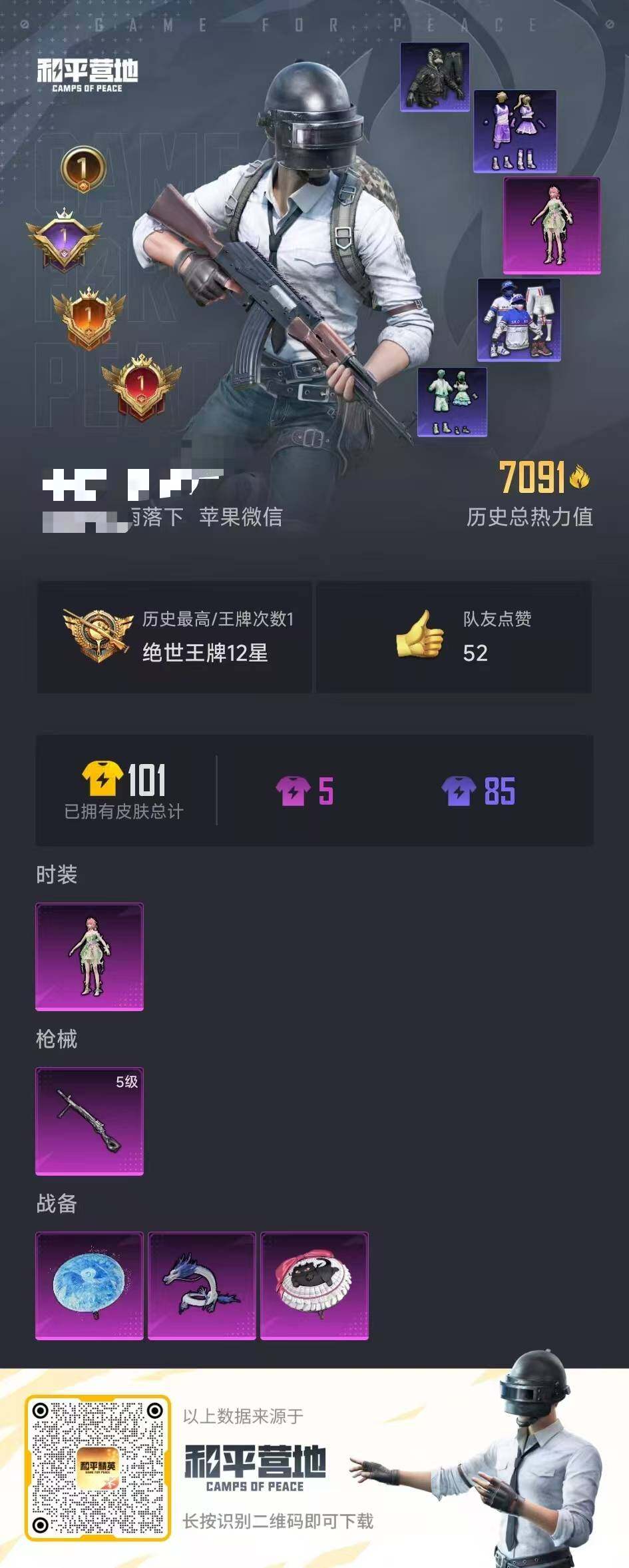 HPCMW3422063和平精英账号详情图2 HPCMW3422063和平精英账号详情图2