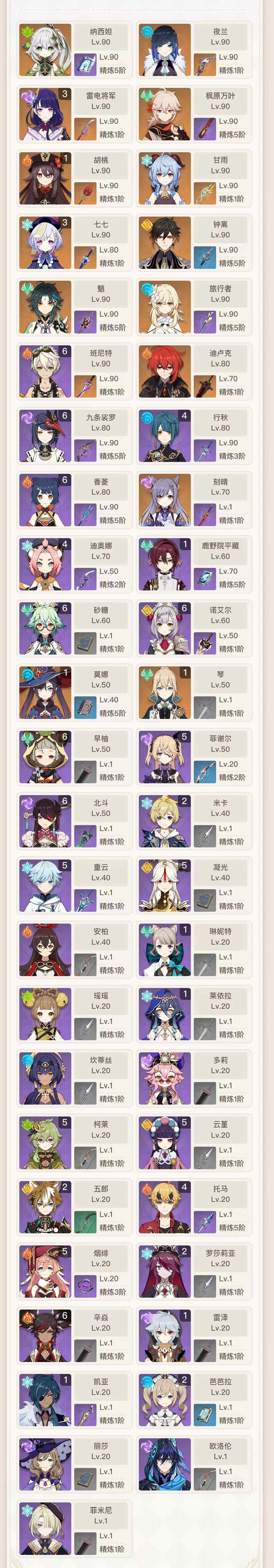 YSEY311733原神账号详情图3