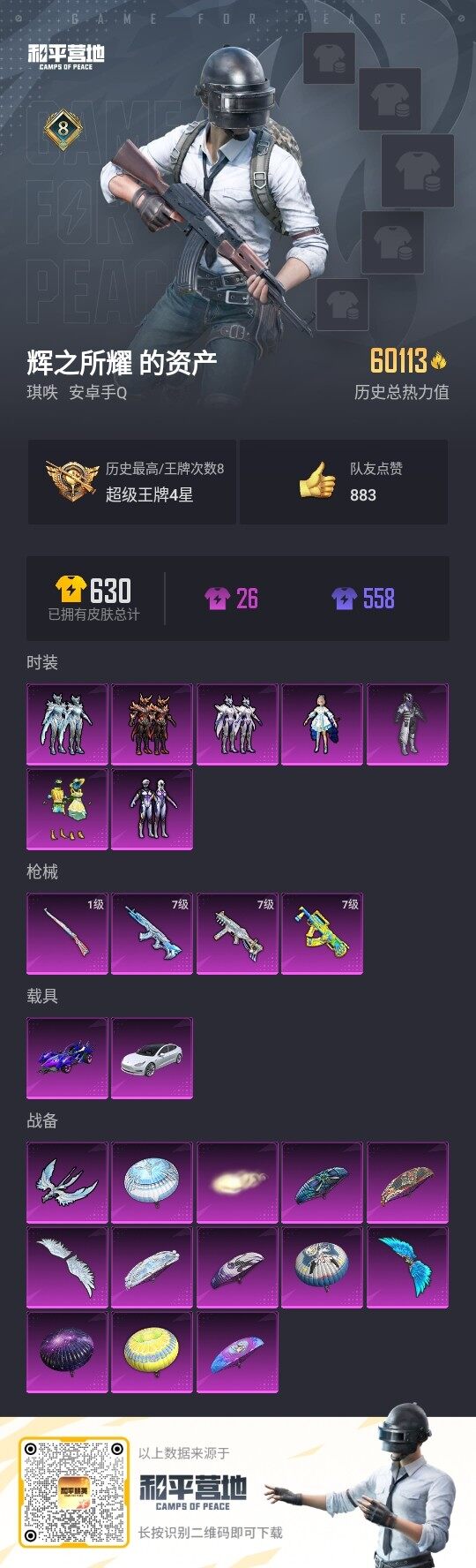 HPLE3330080和平精英账号详情图3 HPLE3330080和平精英账号详情图3