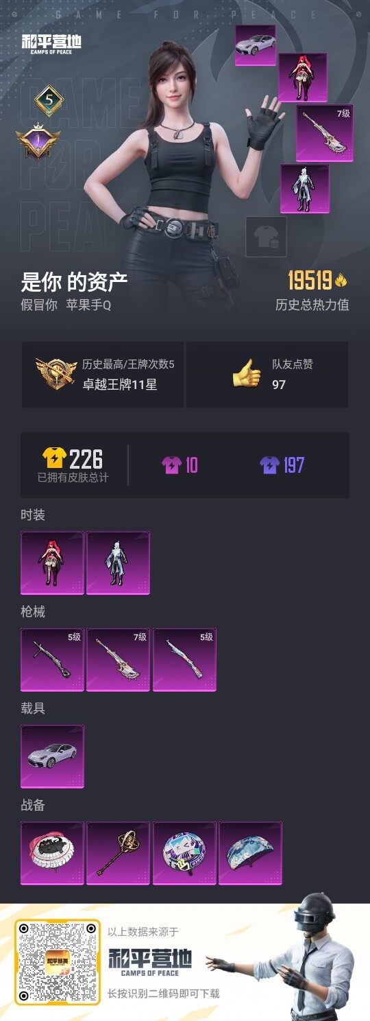 HPLE3330061和平精英账号详情图3 HPLE3330061和平精英账号详情图3