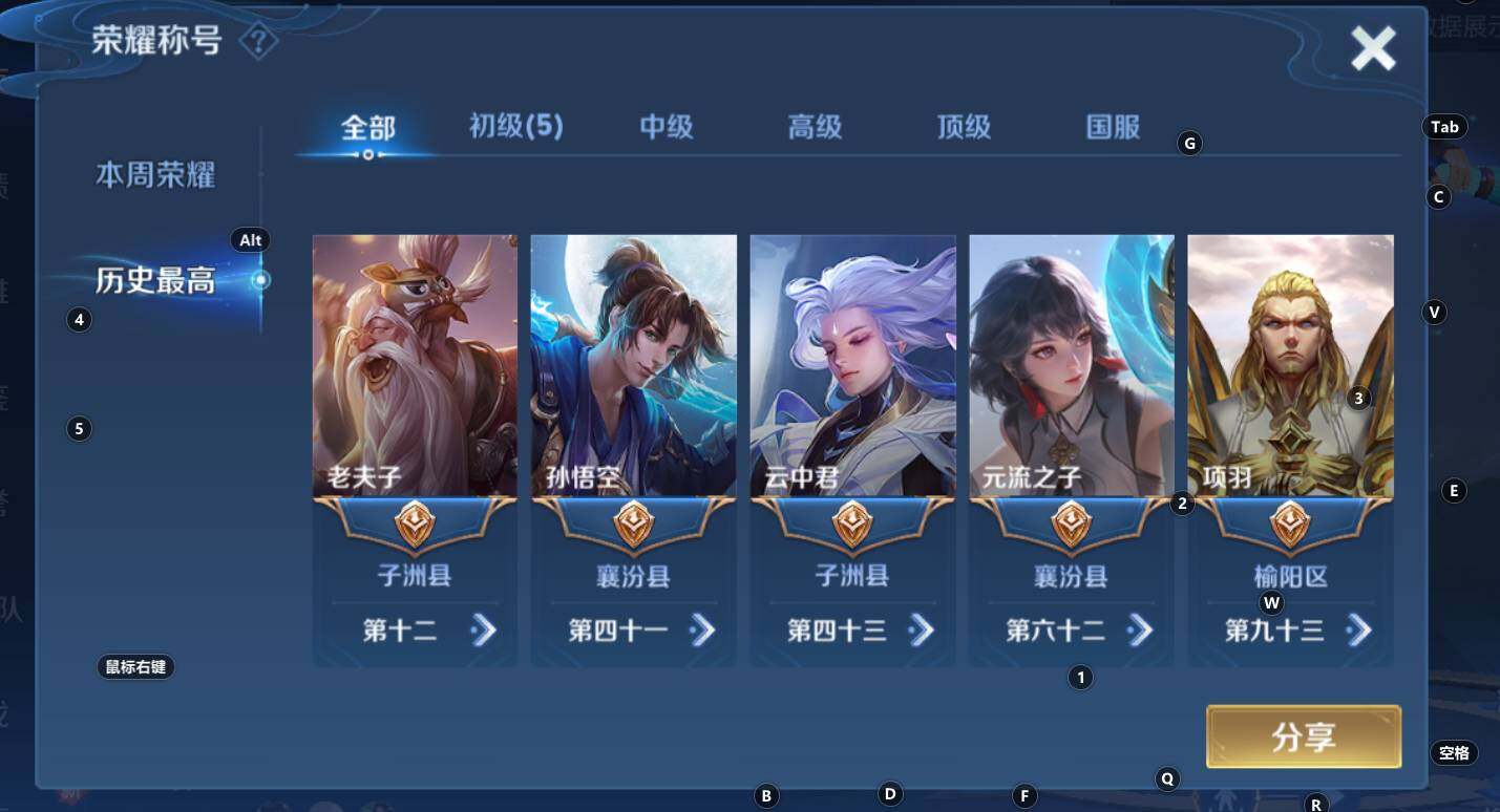 WZCMW3277027王者荣耀账号详情图5 WZCMW3277027王者荣耀账号详情图5