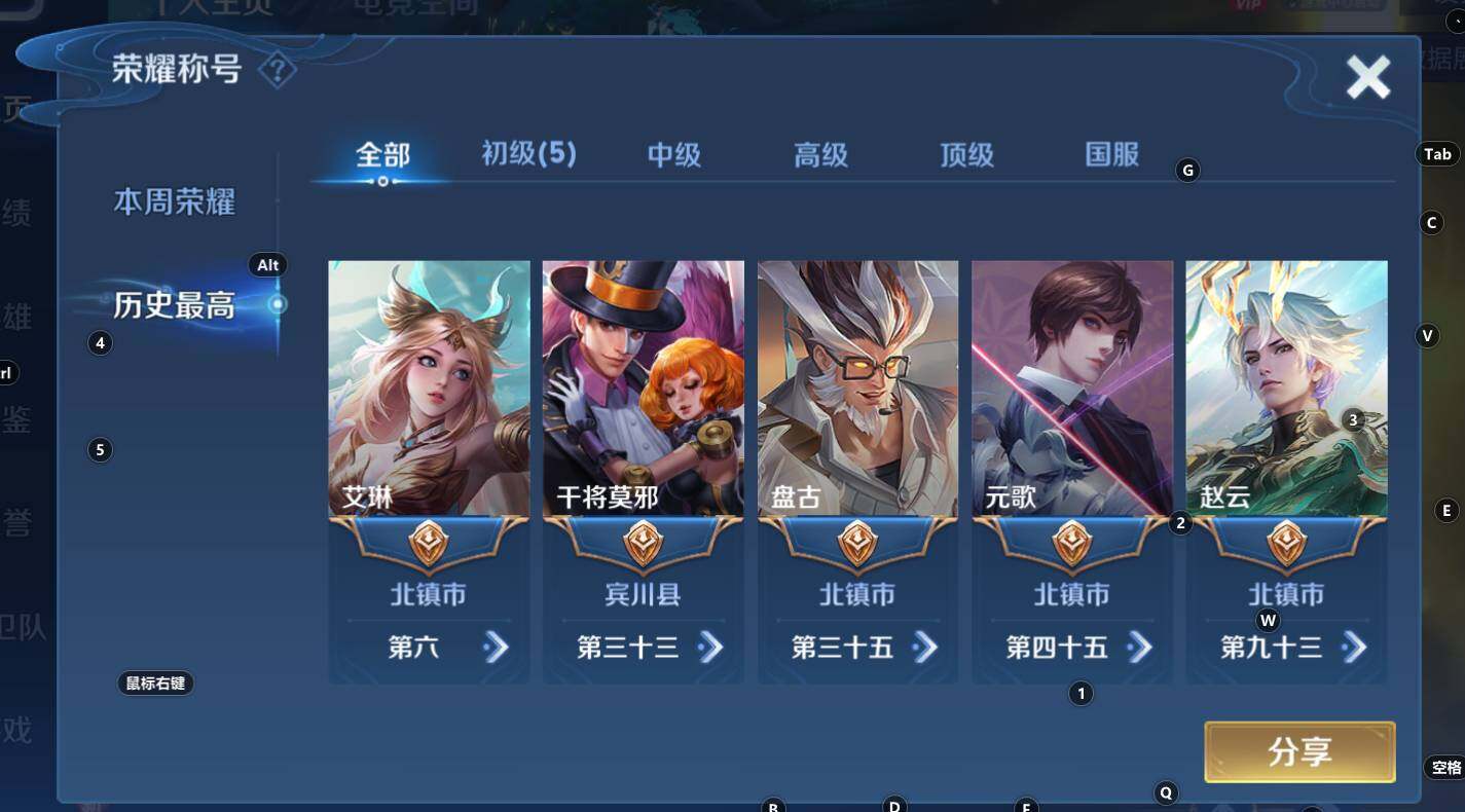WZCMW3277030王者荣耀账号详情图4 WZCMW3277030王者荣耀账号详情图4