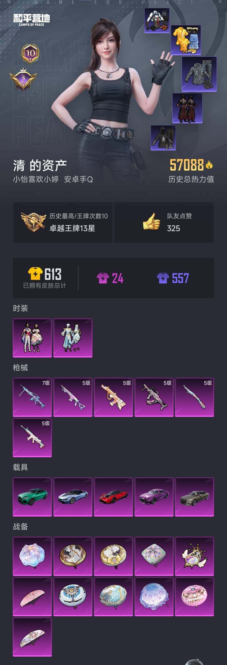 HPYYH3330209和平精英账号详情图2