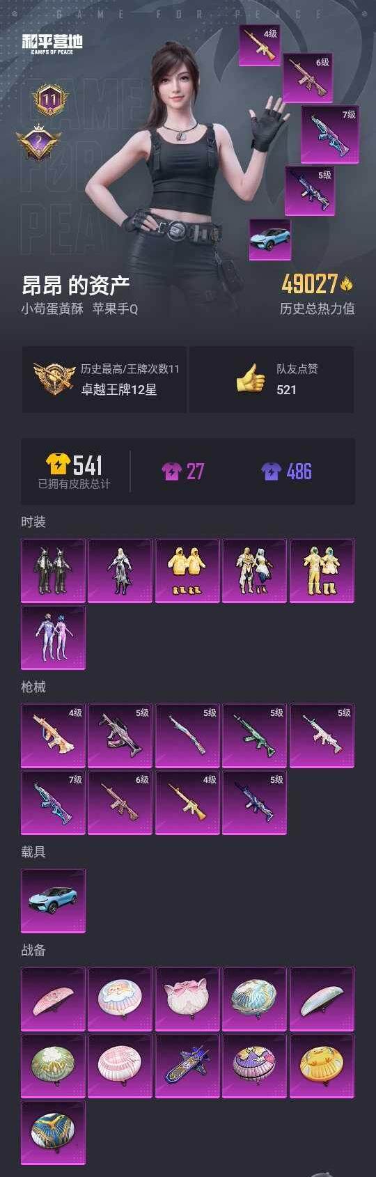 HPYYH3330264和平精英账号详情图2 HPYYH3330264和平精英账号详情图2