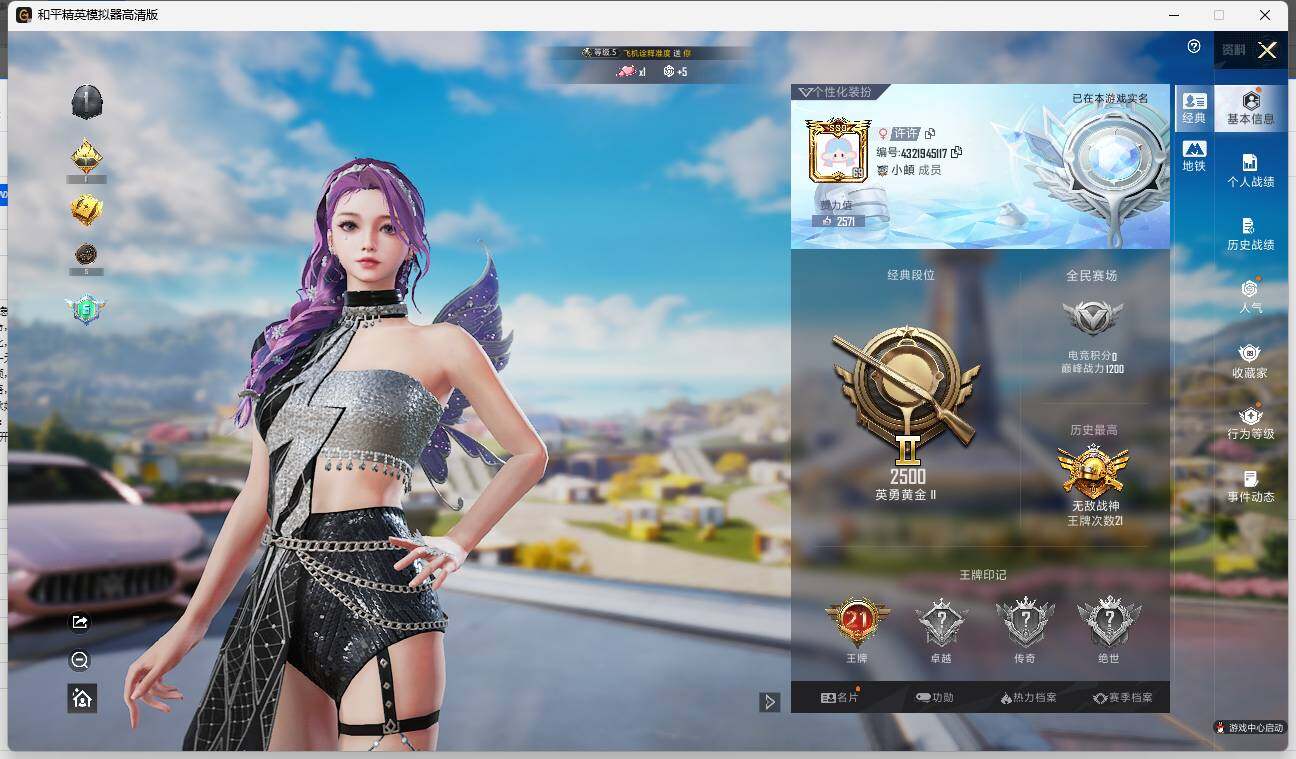 HPLE3330943和平精英账号详情图4