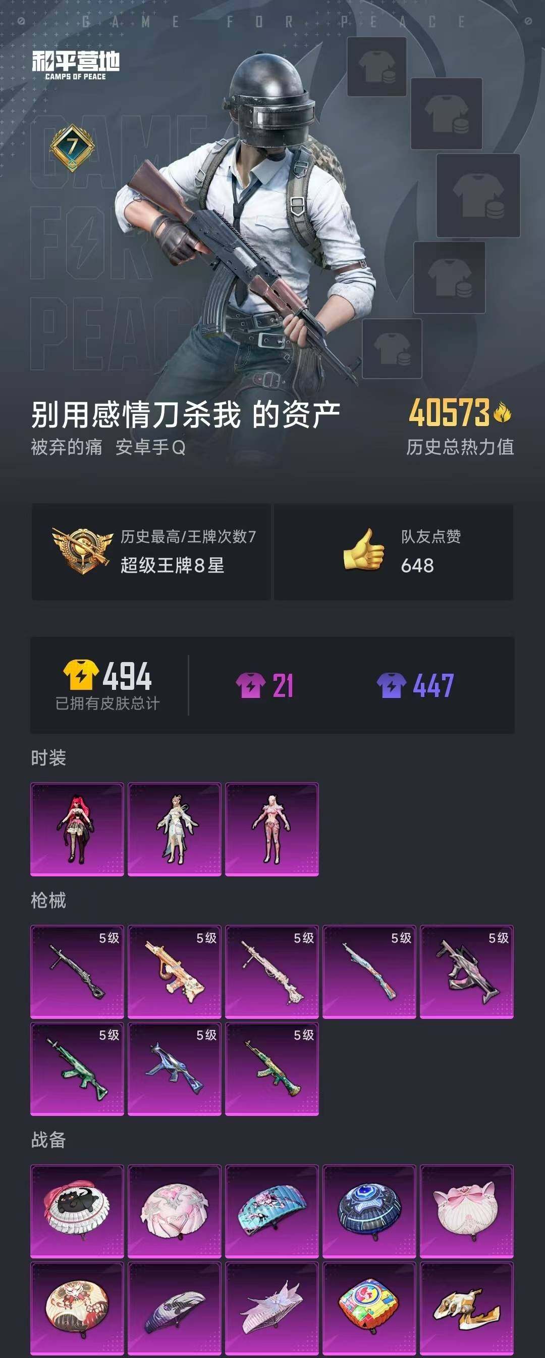 HPYYH3336277和平精英账号详情图2