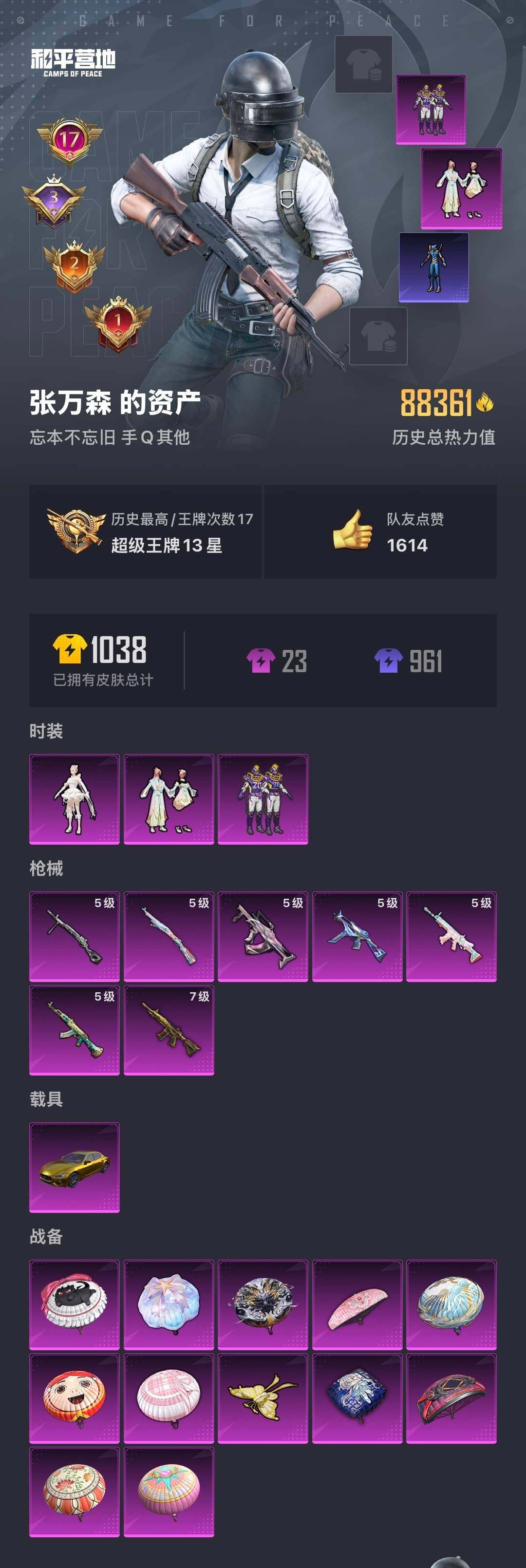HPYYH3335268和平精英账号详情图2