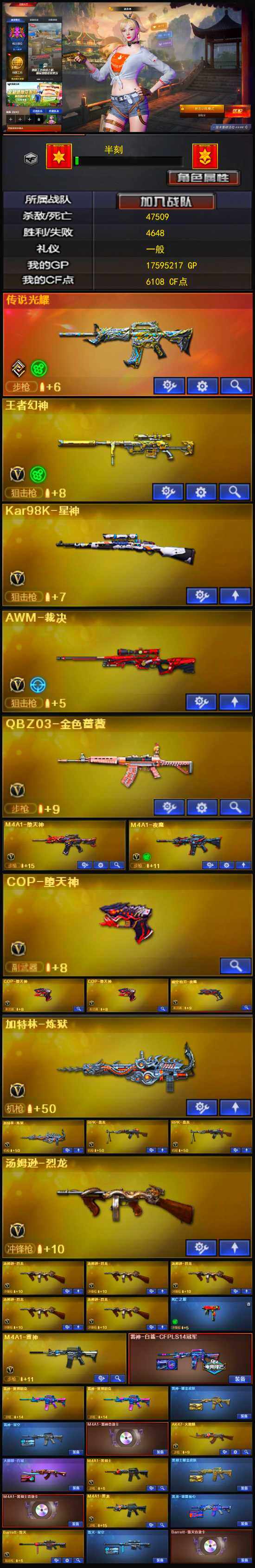 CFLX334429穿越火线账号详情图4