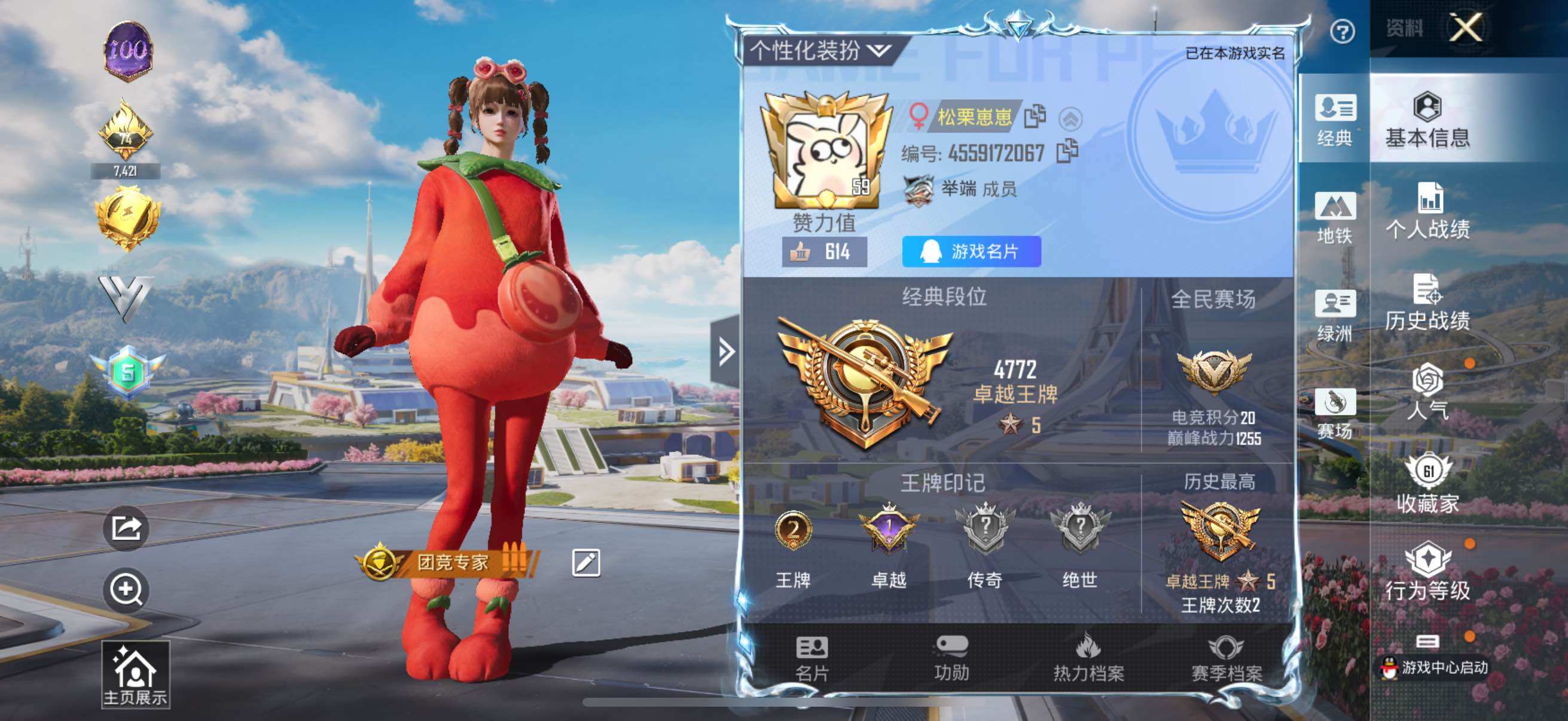 HPYXS3332562和平精英账号详情图2