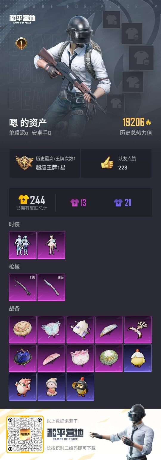 HPLE3331575和平精英账号详情图3