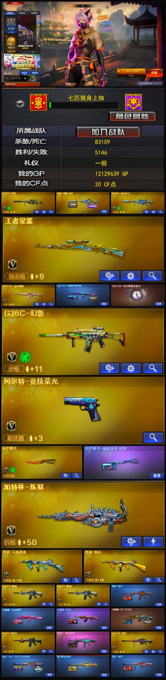 CFLX334407穿越火线账号详情图4