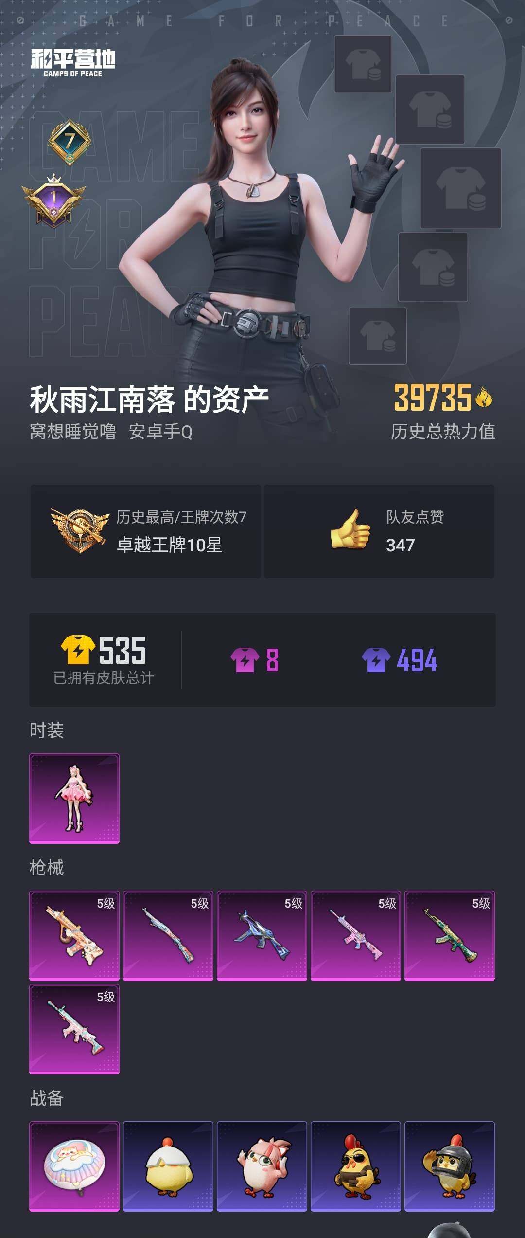 HPYYH3331255和平精英账号详情图2
