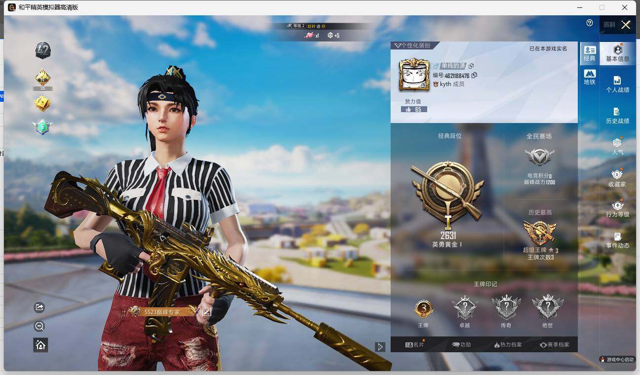 HPLE3331563和平精英账号详情图4