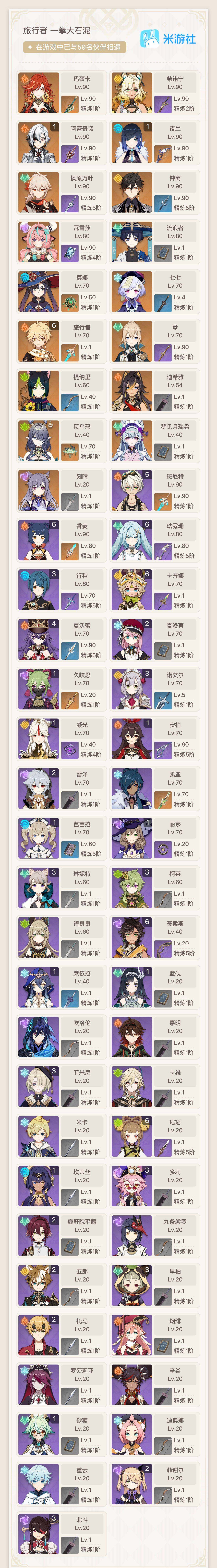 YSEY311801原神账号详情图3 YSEY311801原神账号详情图3