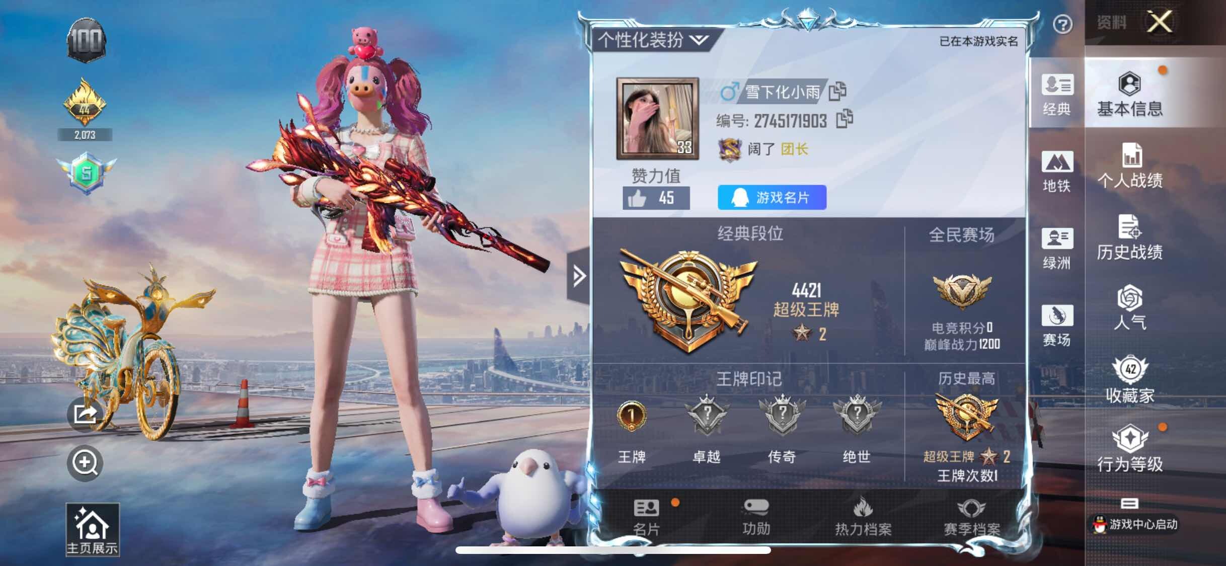 HPYXS3333828和平精英账号详情图2