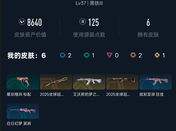 WWQEY313225无畏契约账号详情图3 WWQEY313225无畏契约账号详情图3
