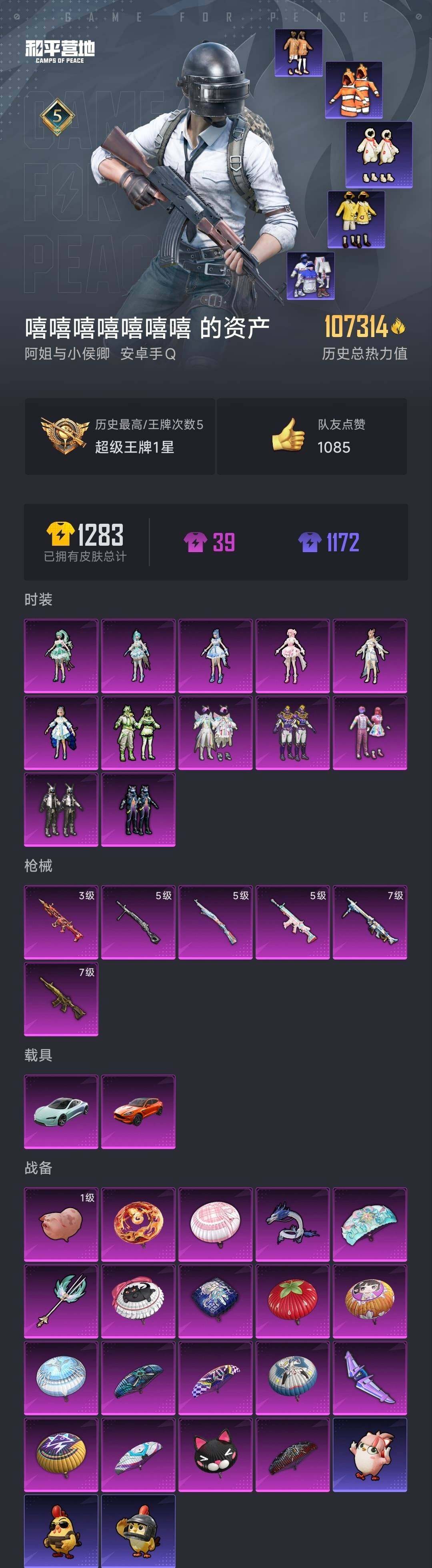 HPYYH3335028和平精英账号详情图2