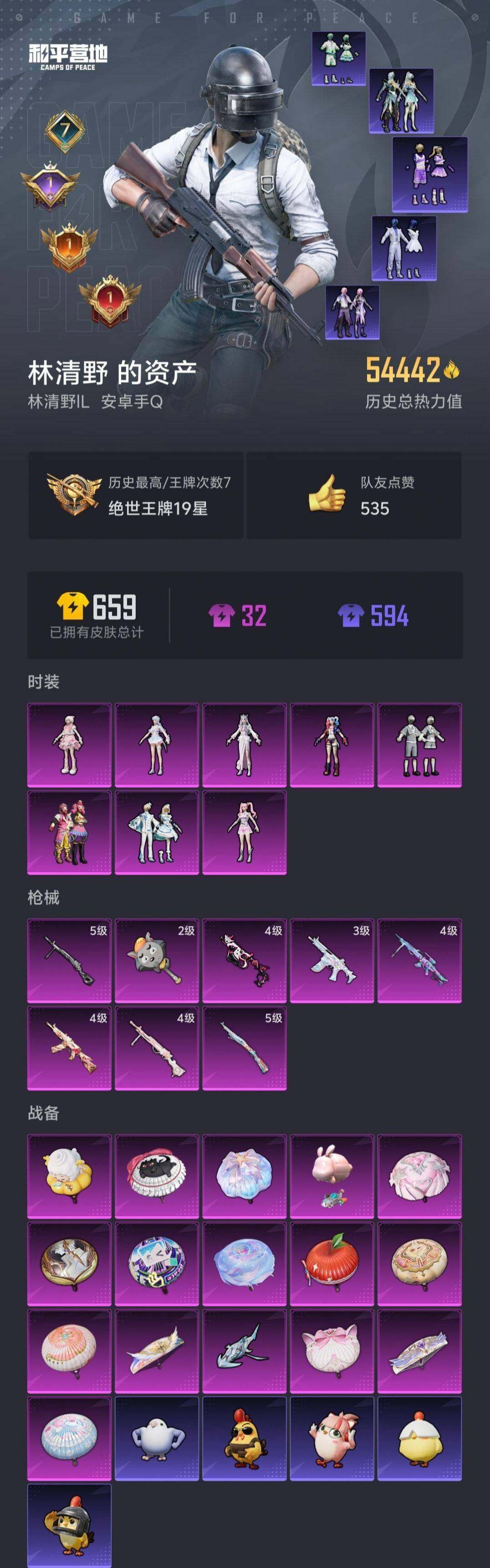 HPYYH3334817和平精英账号详情图2
