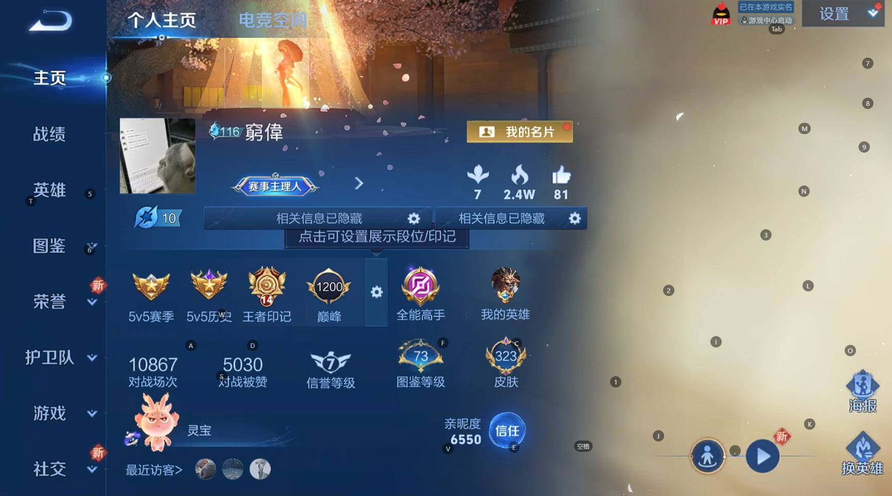 WZBSY3282486王者荣耀账号详情图7 WZBSY3282486王者荣耀账号详情图7