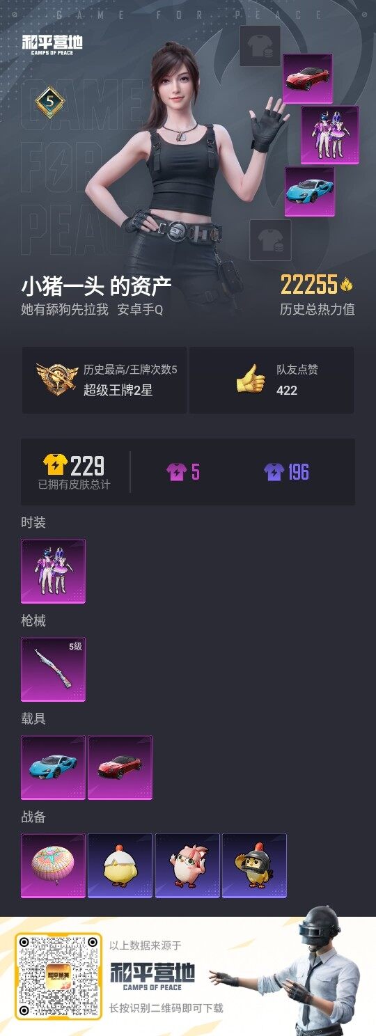 HPLE3332491和平精英账号详情图3
