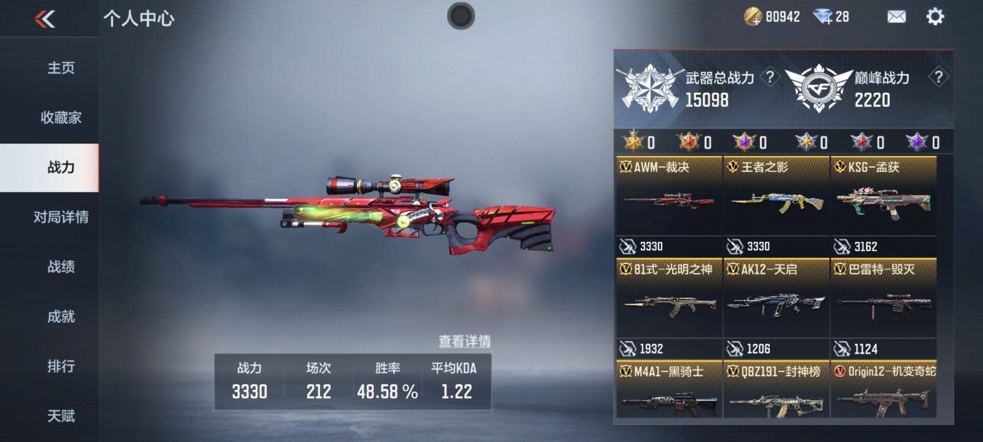 CFMEY350852枪战王者账号详情图6 CFMEY350852枪战王者账号详情图6