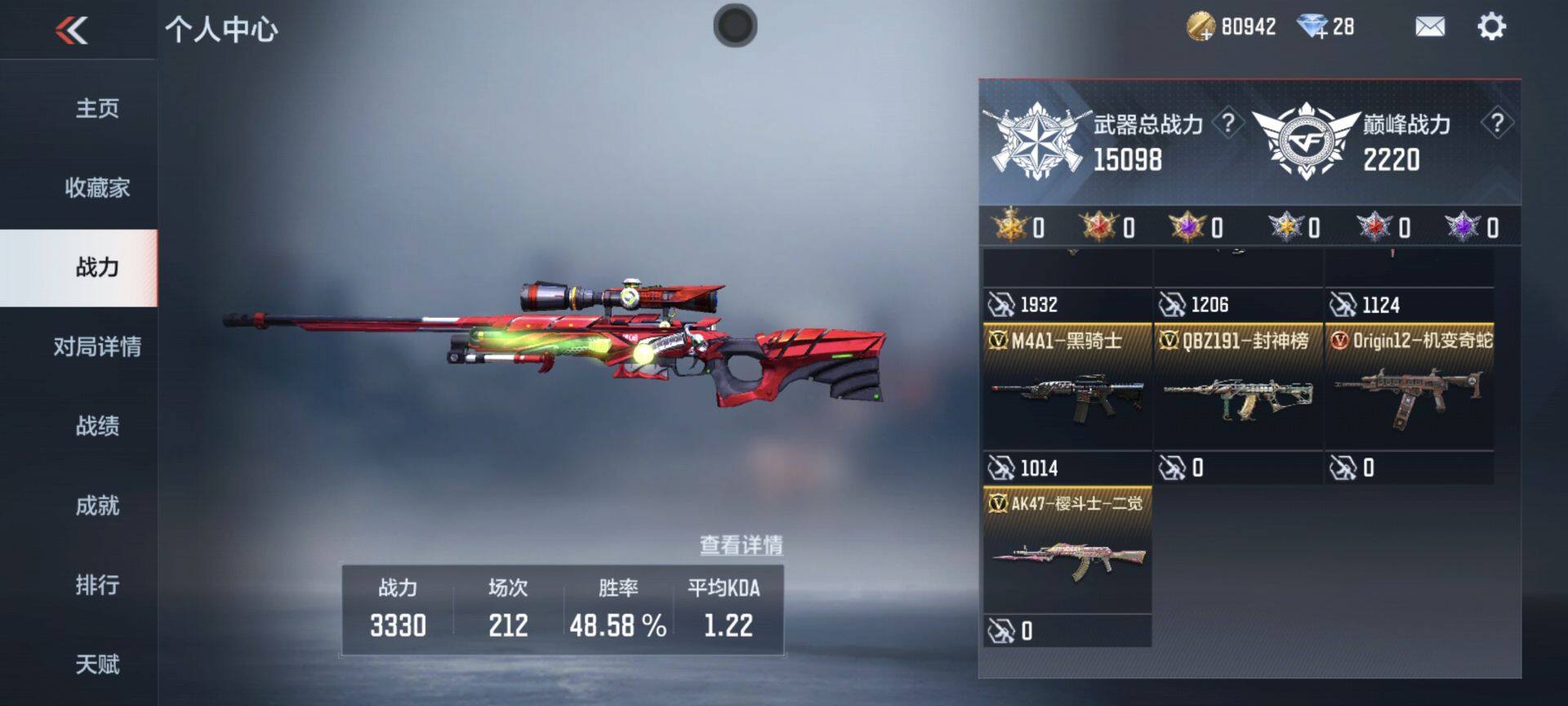 CFMEY350852枪战王者账号详情图8 CFMEY350852枪战王者账号详情图8