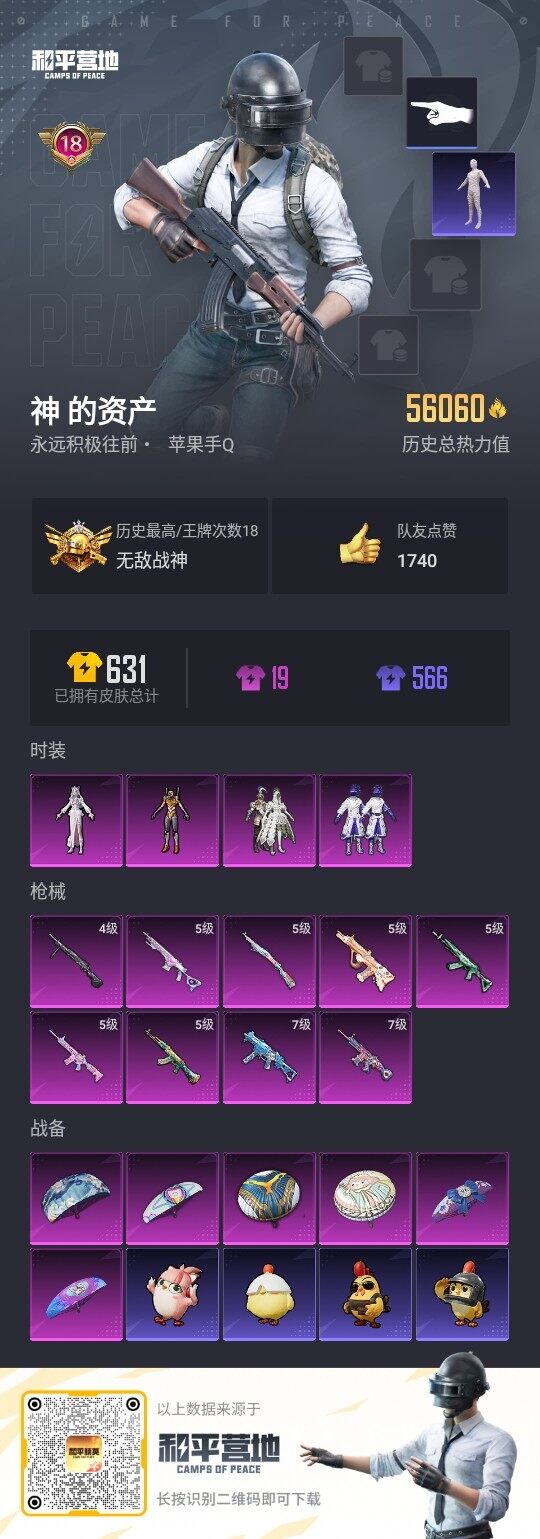 HPLE3333114和平精英账号详情图3