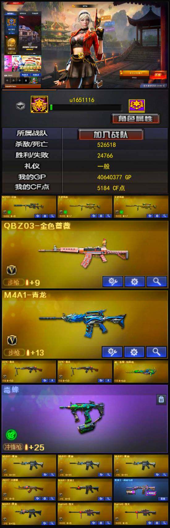 CFFHW335440穿越火线账号详情图3