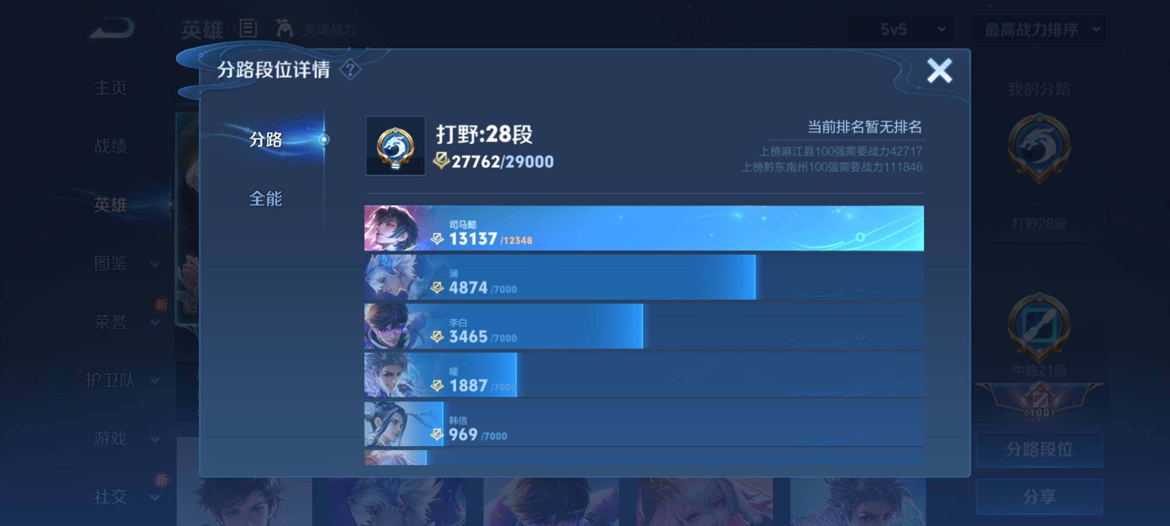 WZCMY3284915王者荣耀账号详情图4 WZCMY3284915王者荣耀账号详情图4
