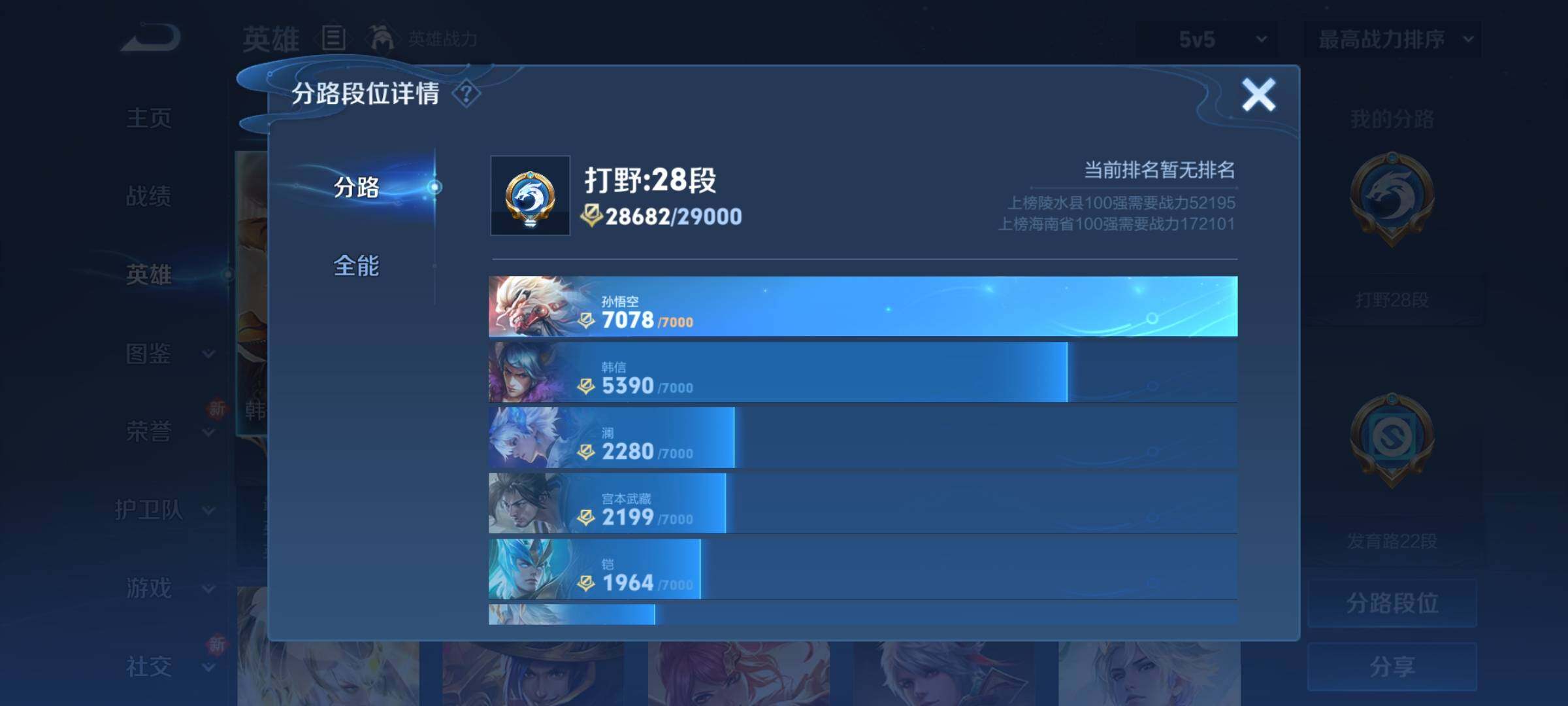 WZCMY3284909王者荣耀账号详情图4 WZCMY3284909王者荣耀账号详情图4