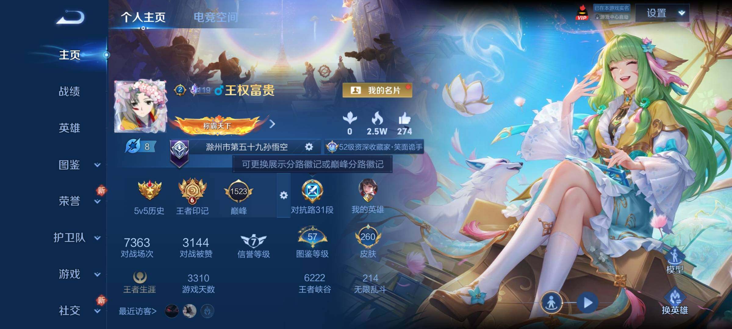 WZCMY3283537王者荣耀账号详情图2