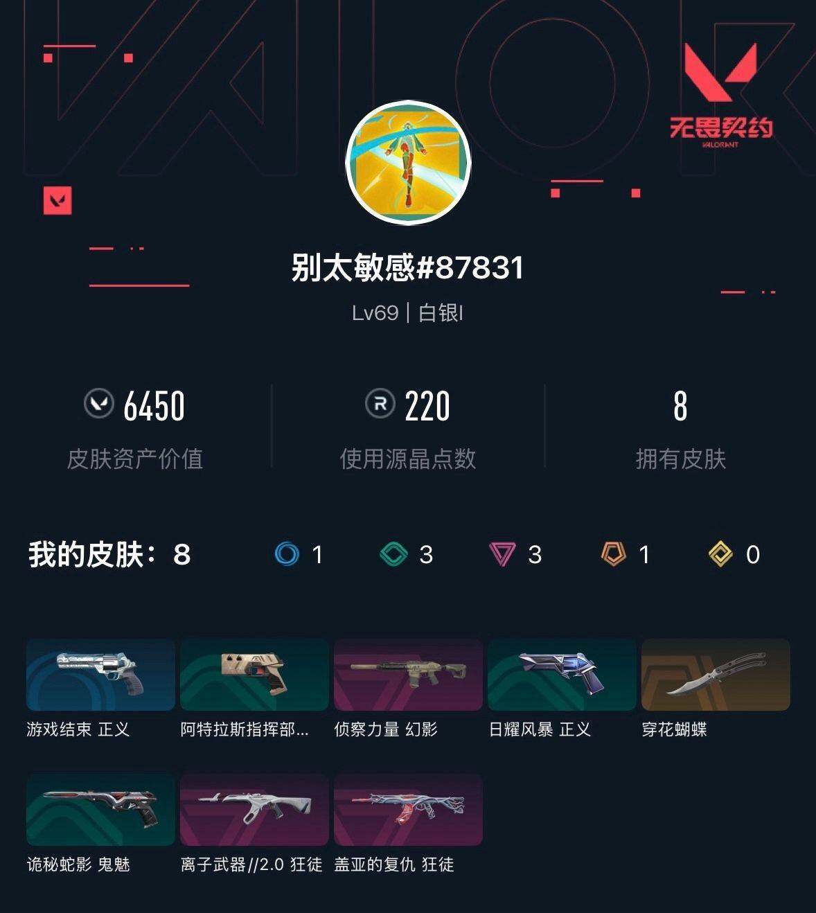 WWQXL313944无畏契约账号详情图2 WWQXL313944无畏契约账号详情图2