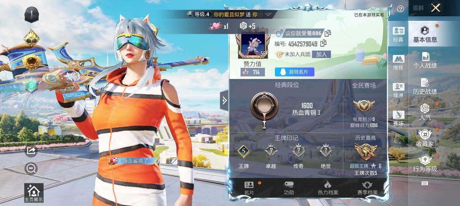 HPYXS3335362和平精英账号详情图2