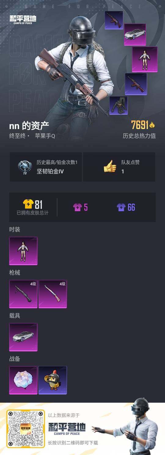 HPLE3333735和平精英账号详情图3