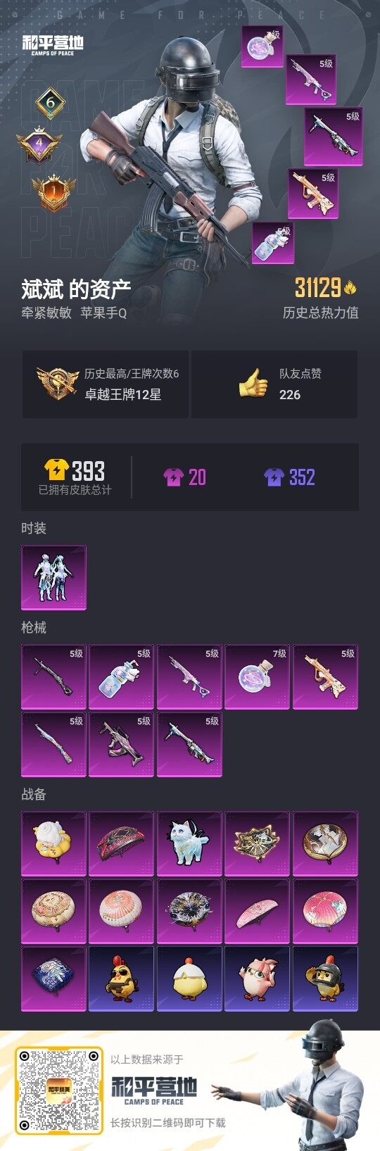 HPLE3333737和平精英账号详情图3