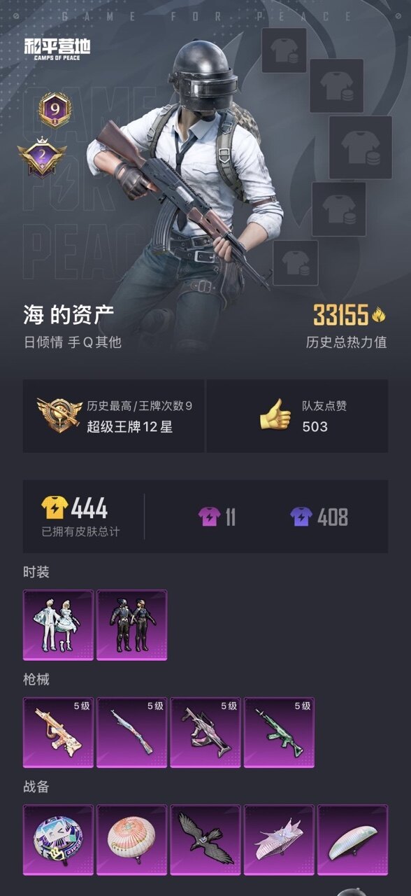 HPYYH3339386和平精英账号详情图2
