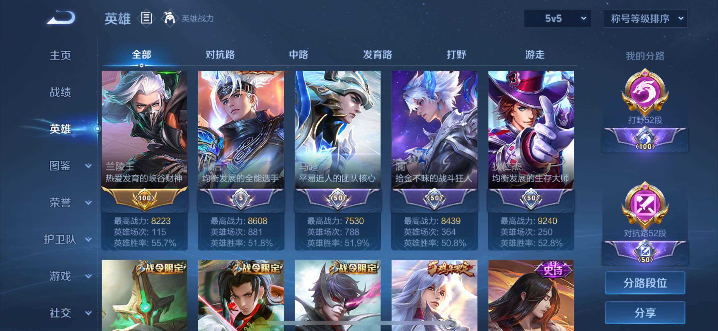 WZQM4254430王者荣耀账号详情图6