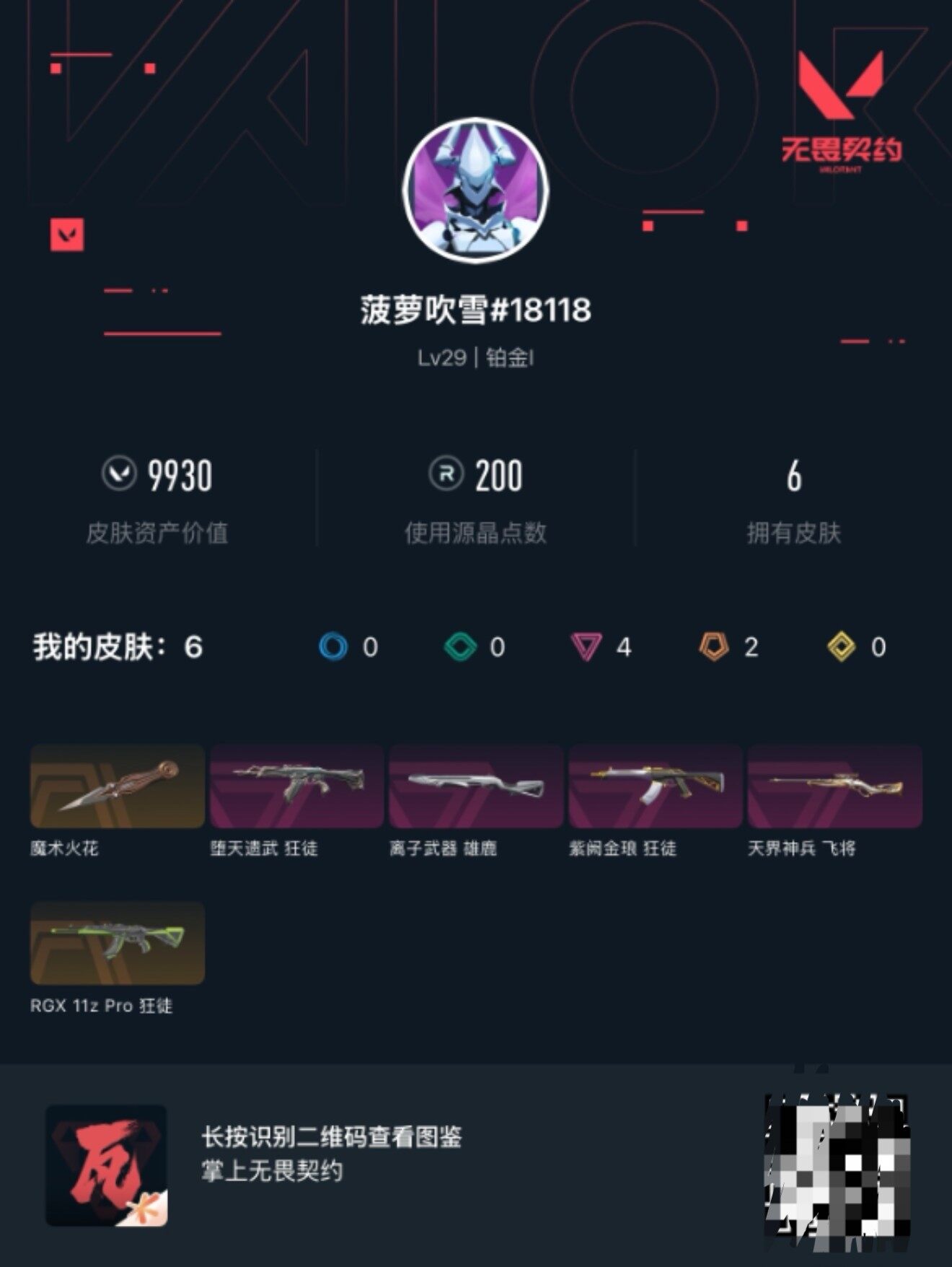 WWQEY313691无畏契约账号详情图3
