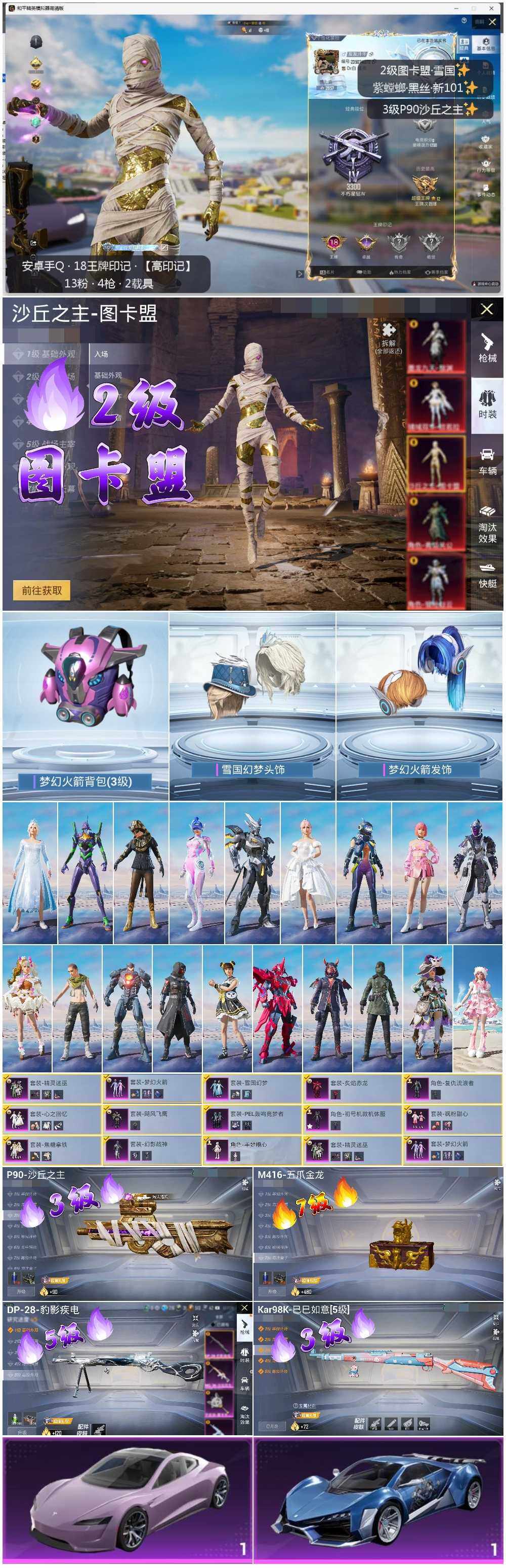 HPLE3334353和平精英账号详情图2