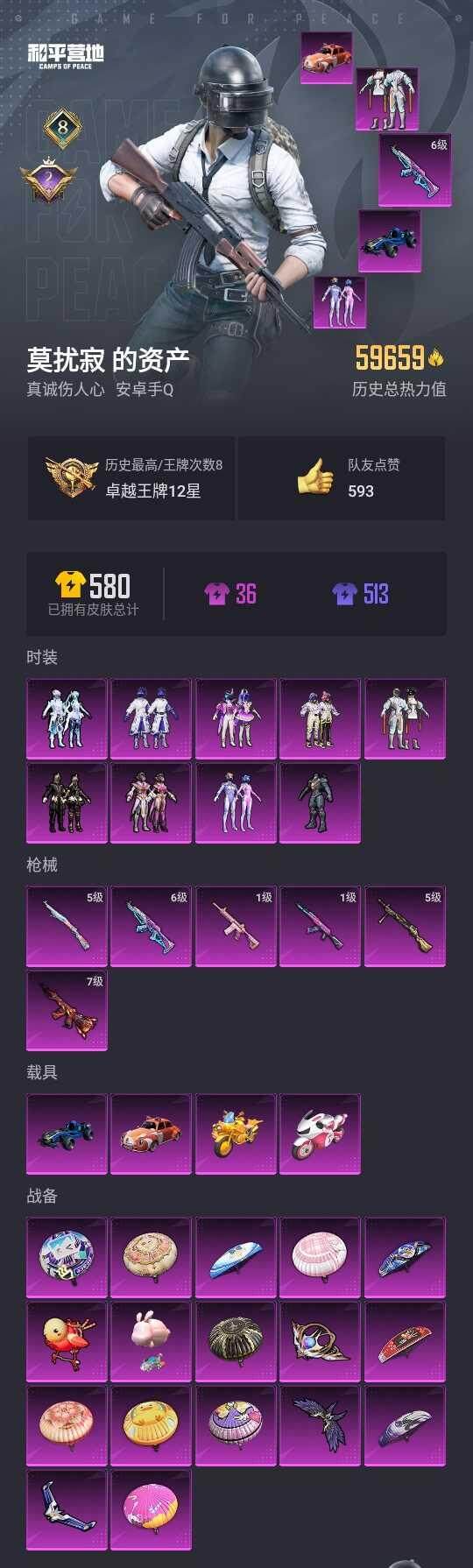 HPYYH3340195和平精英账号详情图2
