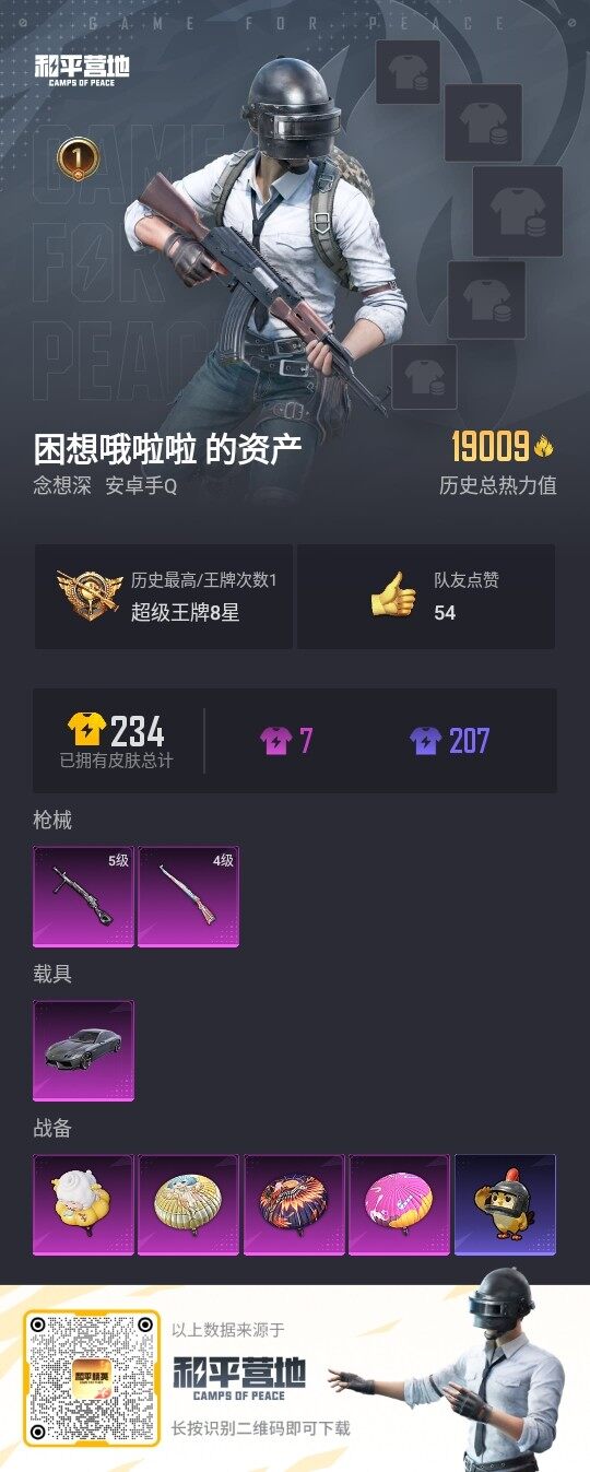 HPLE3335141和平精英账号详情图3